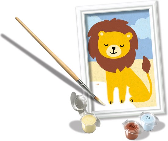 Ravensburger - CreArt Wild Lion - Schilderen op Nummer voor kinderen