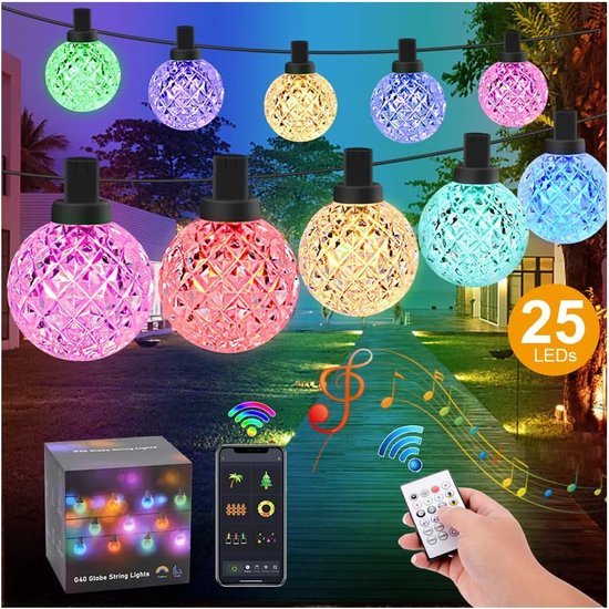 Gresonic 200/300 LED micro zilverdraad lichtketting stroomvoeding decoratie voor binnen en buiten warm wit (warm wit 8 modi timer dimbaar, 300 LED