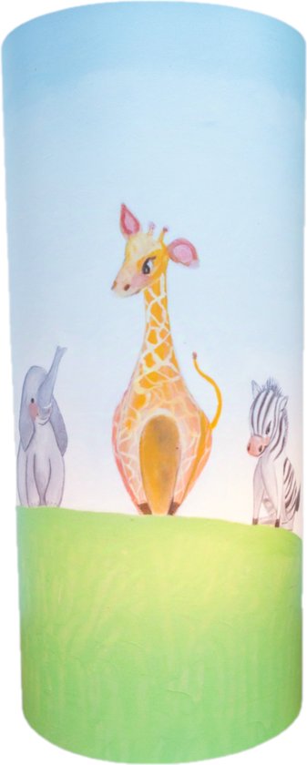 Nachtlampje kinderen en baby door Twinkelschilderijen- Nachtlampje kinderkamer en babykamer met jungle dieren - Lichtdecoratie en accessoire door Twinkelschilderijen