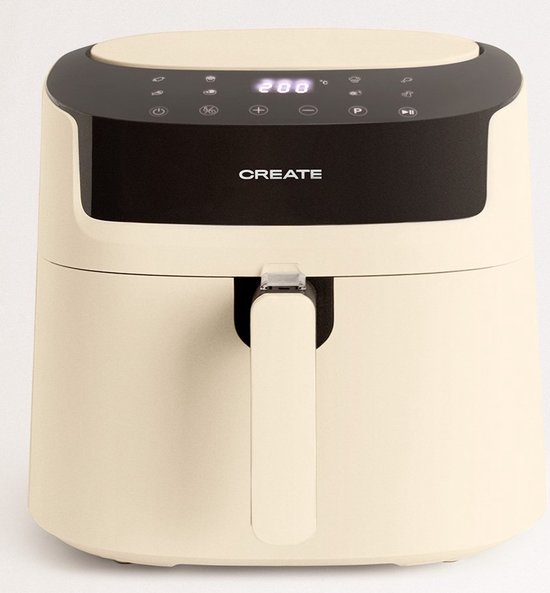 CREATE- Airfryer Pro 6,5L Crème 1800W Dubbele Lade - CREATE- - €89,95