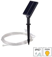 Lybardo - Solar Tuinverlichting - Lichtsnoer 5m - 7 Lichtfuncties - Extra Warmwit - Op Zonne Energie - Dag-nacht Sensor