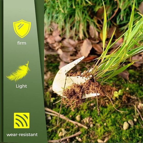 1 stuk multifunctionele roestvrijstalen wieder - lange steel staande handmatige wieder tool - lichtgewicht V-vormige draagbare bosmaaier - voor gazon, tuin, erf, boerderij van Merkloos	 — afbeelding 2