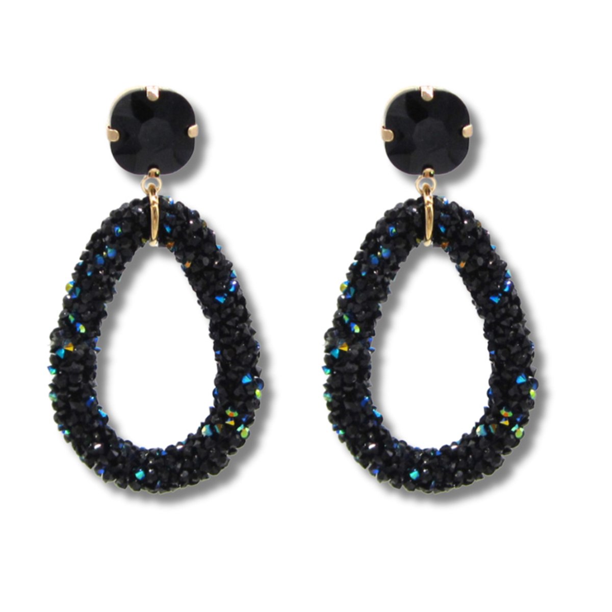 Statement Oorbellen Chique Zwart - Oorbellen Dames