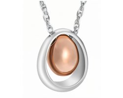 Dutch Duvall | Assieraad teardrop rose goudkleurig | Ashanger teardrop | As sieraad | assieraden dames | Unisex ashanger | mini urn | crematie sieraad |