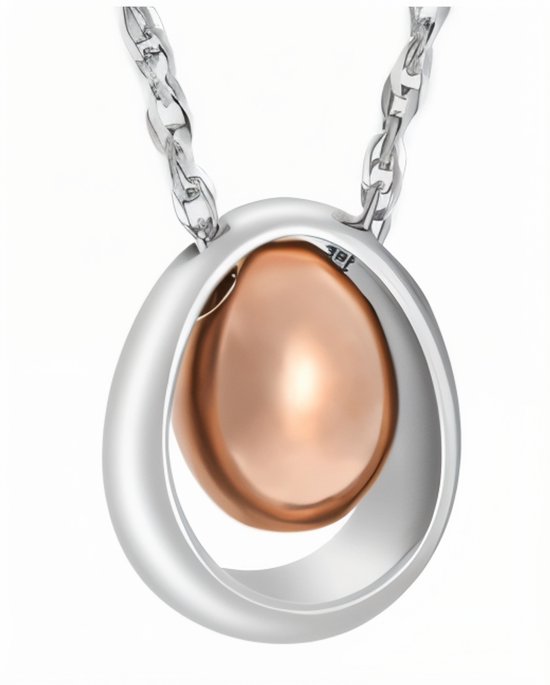 Néerlandais Duvall | Assieraad larme couleur or rose | Pendentif en forme de larme | Bijoux en frêne | bijoux de crémation pour femmes | Pendentif en frêne unisexe | mini-urne | bijoux de crémation |