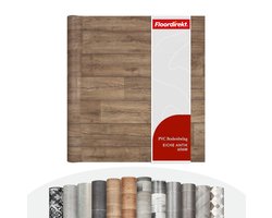 FLOORDIREKT Vloerbedekking - PVC Vloeren - Antiek Eik 606M - Vinyl Vloeren - Natuurlijk Houteffect - Dikte 1,9 mm - 100 x 100 cm