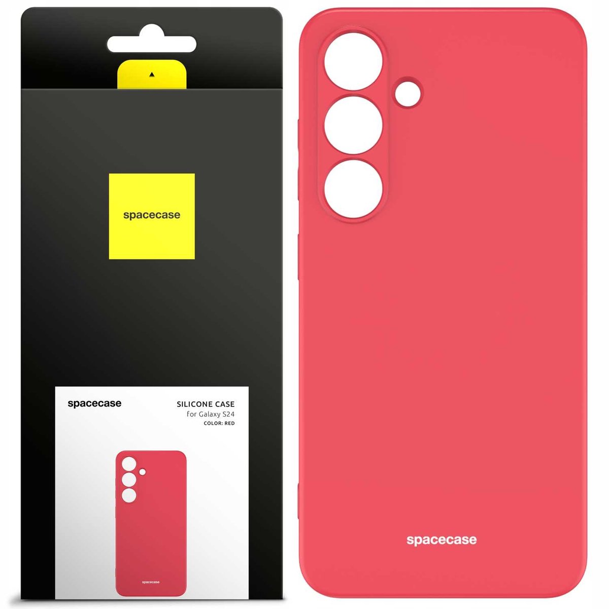 Spacecase Case Siliconen Hoes Voor Samsung Galaxy S24 Rood