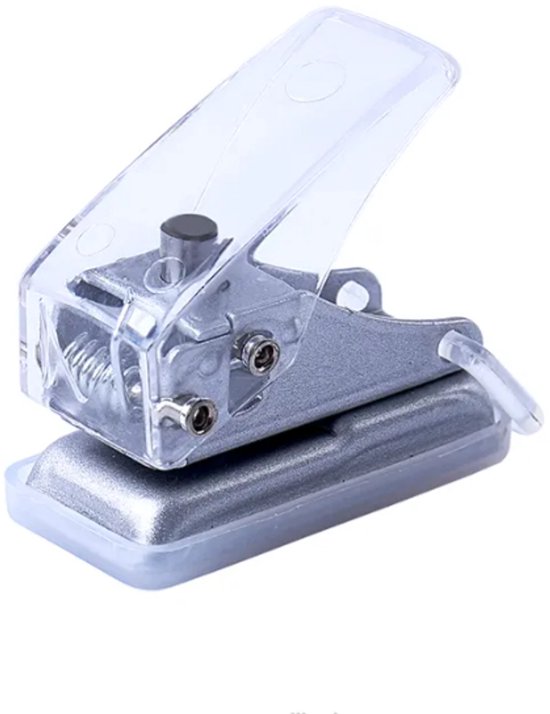 Mini Perforator - 1 Gaats - Gatenponstang - Ponstang - Papier Punch Perforator - 1 Gaatje - Doorzichtig