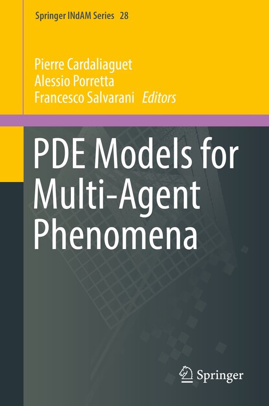 PDE Models for Multi Agent Phenomena - cover