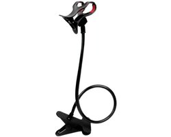 Telefoonhouder - Universele Flexibele Telefoonhouder met Klem - Flexibele Arm - Lazy Arm Smartphone Holder - Flexibel - Telefoon Houder - Universeel - Zwart