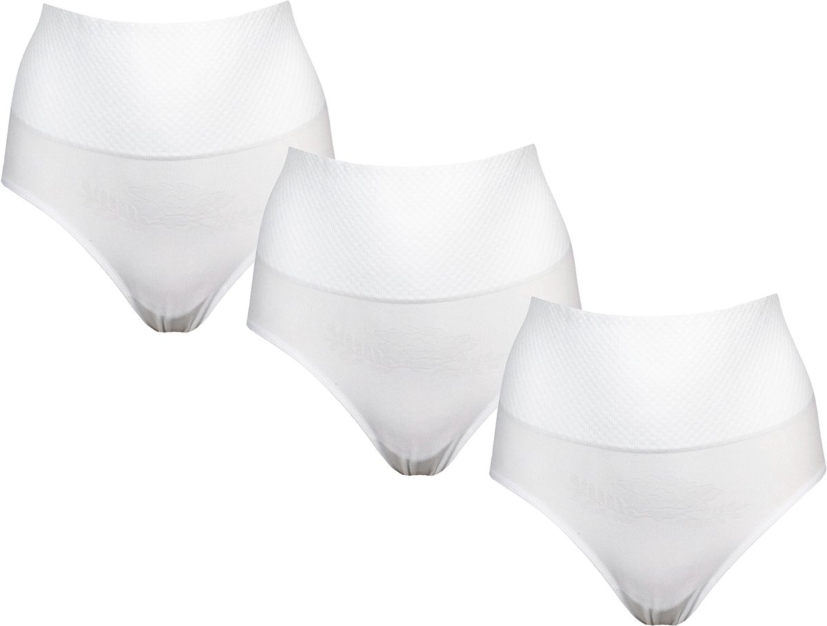 J&C 3-pack Dames correctie slip W735 van J&C Wit