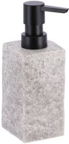 Tendance Zeeppompje/dispenser Ruby - licht grijs - kunststeen - 18 cm - 260 ml