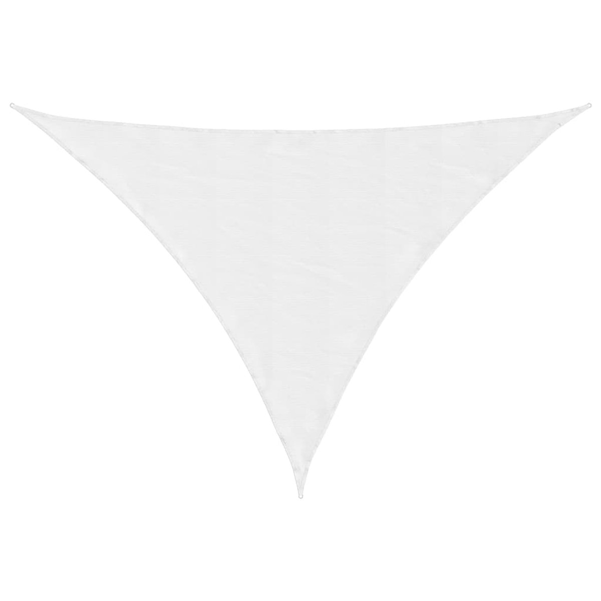 Outdoor white polyester oxford sun shade sail 7x5x5m for pool and garden, from The Living Store.
