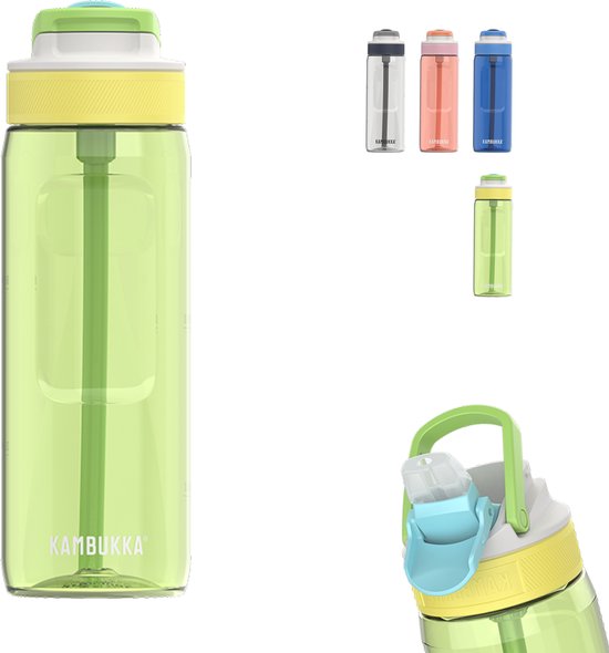 Kambukka Lagoon Drinkfles 750ml -Playful Garden met geïntegreerd rietje