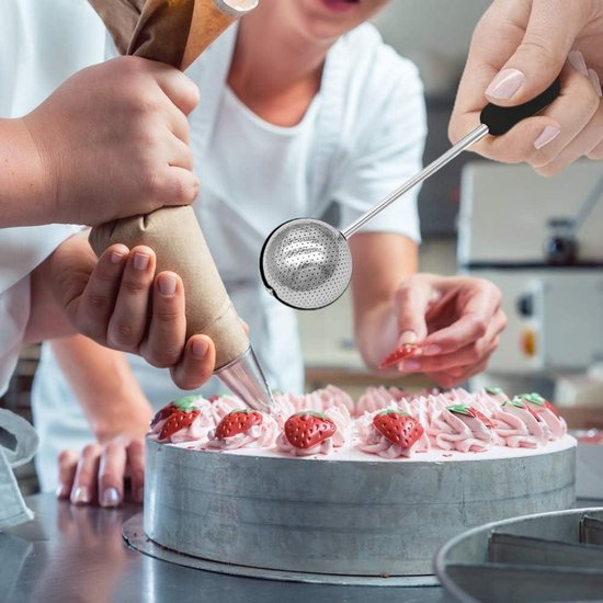 Flour Duster Shaker, RVS Poeder Shaker met Deksel - Duurzame