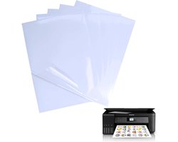 Transparant stickerpapier voor printers A4 - Bedrukbaar vinyl - 20 stuks