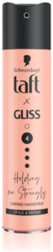 Taft x Gliss Holding Me Strongly - Haarstyling - Haarverzorging - Hairspray - Alle Haartypes - Voordeelverpakking - 6 x 250 ml