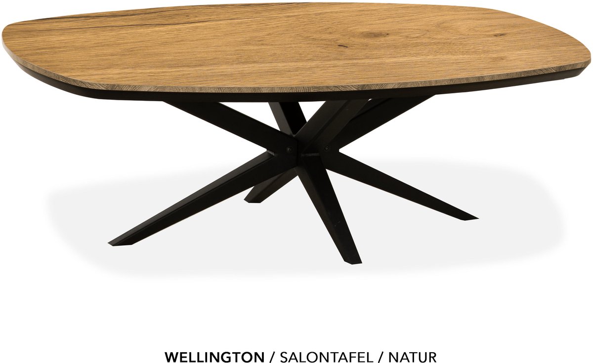 Maxfurn Deens ovale salontafel met verjongde rand | Zeer krasvast | Kleur: Natur