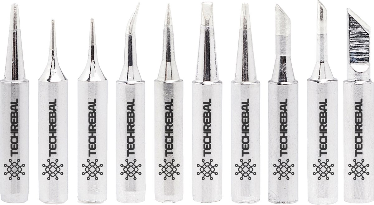 Techrebal - Soldeerpuntenset - 900M - 10 stuks - Aluminium Logo