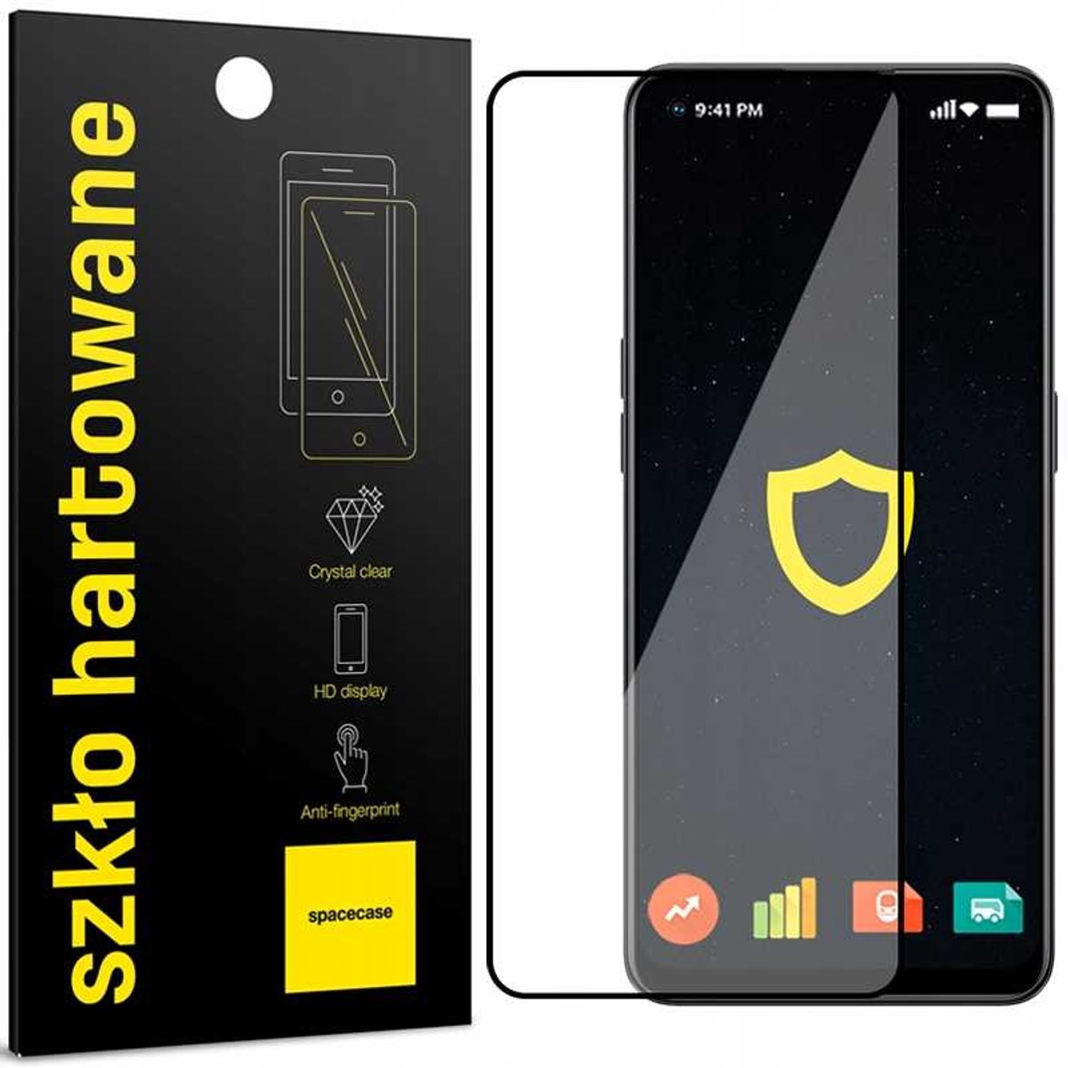 Spacecase 5D Gehard Glas Voor Oppo Reno 7 4G Filmbeschermer