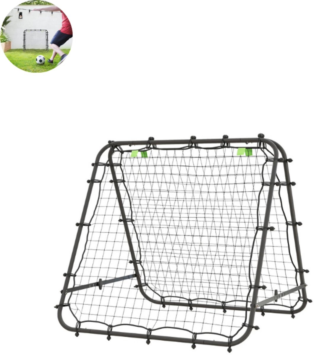 Rebounder voetbal- Kickback - Tchouck - Rebounder Trampoline - Volleybal en Handbal – Verstelbaar en Inklapbaar – Voetbaldoel