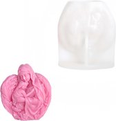 Bol.com Siliconen mal voor wieg - Moeder Maria en kerststalvormFamilie kaarsvormen van de familie Maagd Maria. aanbieding