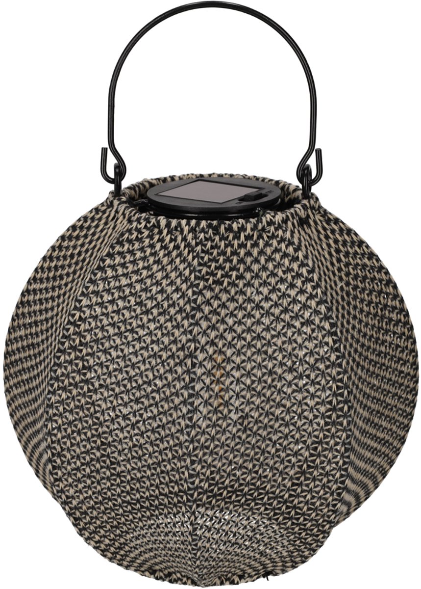 JENS Living Solar Lantaarn Indy Taupe/Zwart
