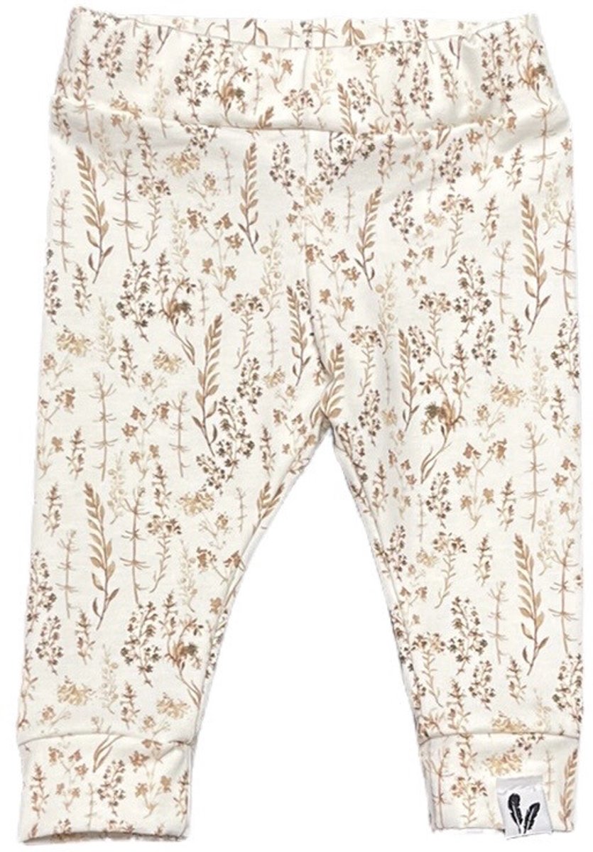 Newborn broekje skinny Dried flowers maat 56