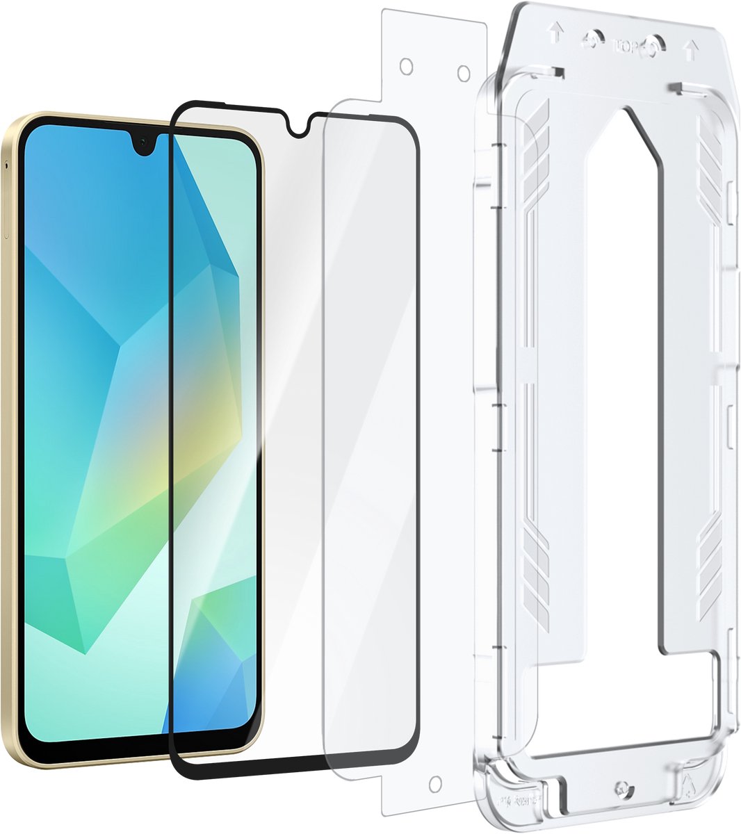 Cazy screenprotector geschikt voor Samsung Galaxy A36 / A56 - Screenprotector met Applicator