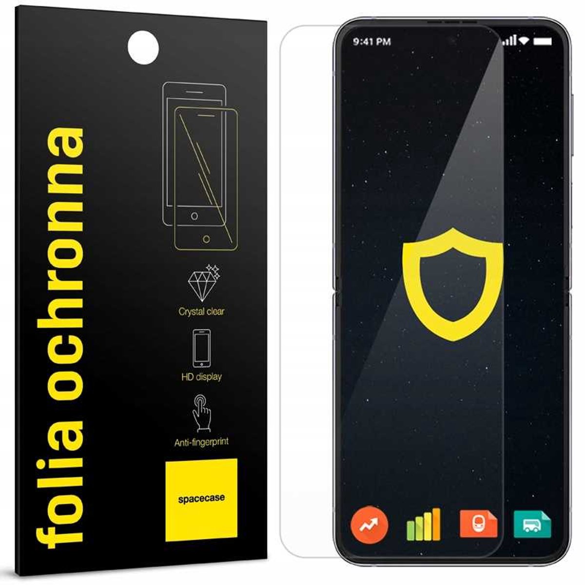Spacecase Hydrogel Van Gehard Glas Voor Samsung Galaxy Z Flip 4 5