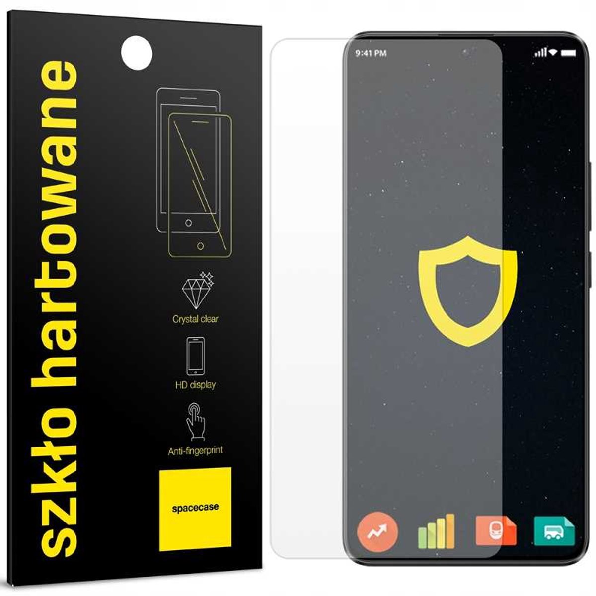 Spacecase Gehard Glas 2.5D Voor Poco X6 Rm Note 13 Pro 5G Bescherming