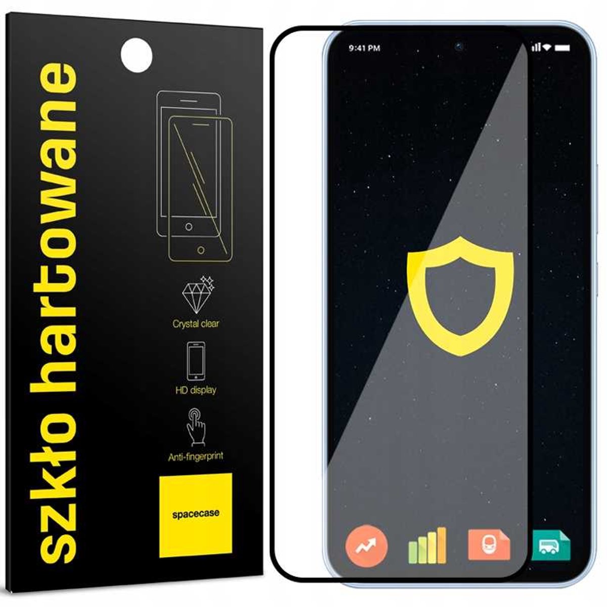 Spacecase Case Cover 5D Glas Voor Samsung Galaxy A54 5G