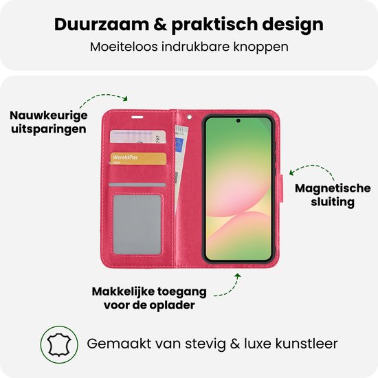 Étui à rabat pour Samsung Galaxy Samsung - Rose foncé