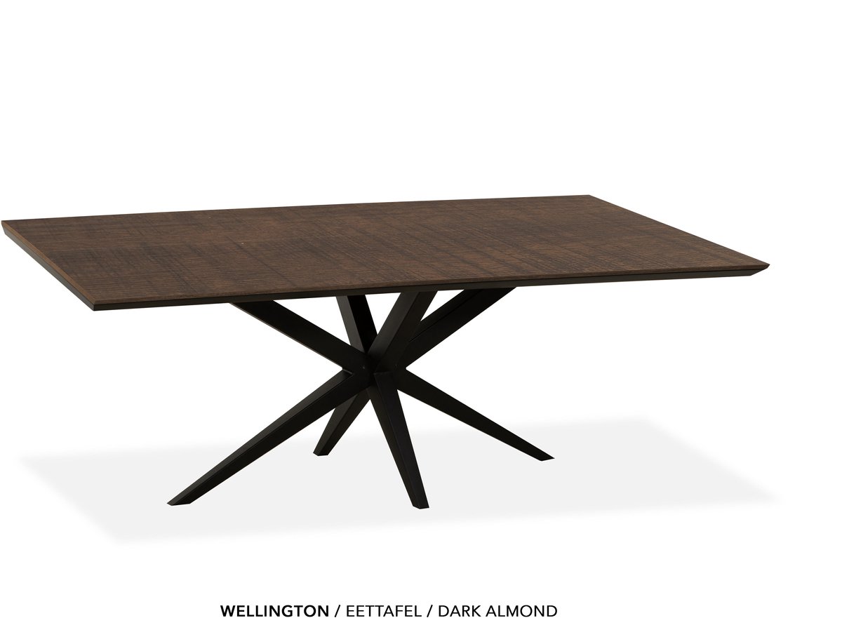 Maxfurn - Eettafel | Zeer krasvast | Kleur: Dark almon| Afmeting 160x90cm