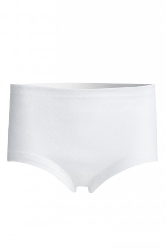Con-ta - Lot de 5 slips taille haute femme Jacquard 600/1420 - 100% coton - blanc - taille 42