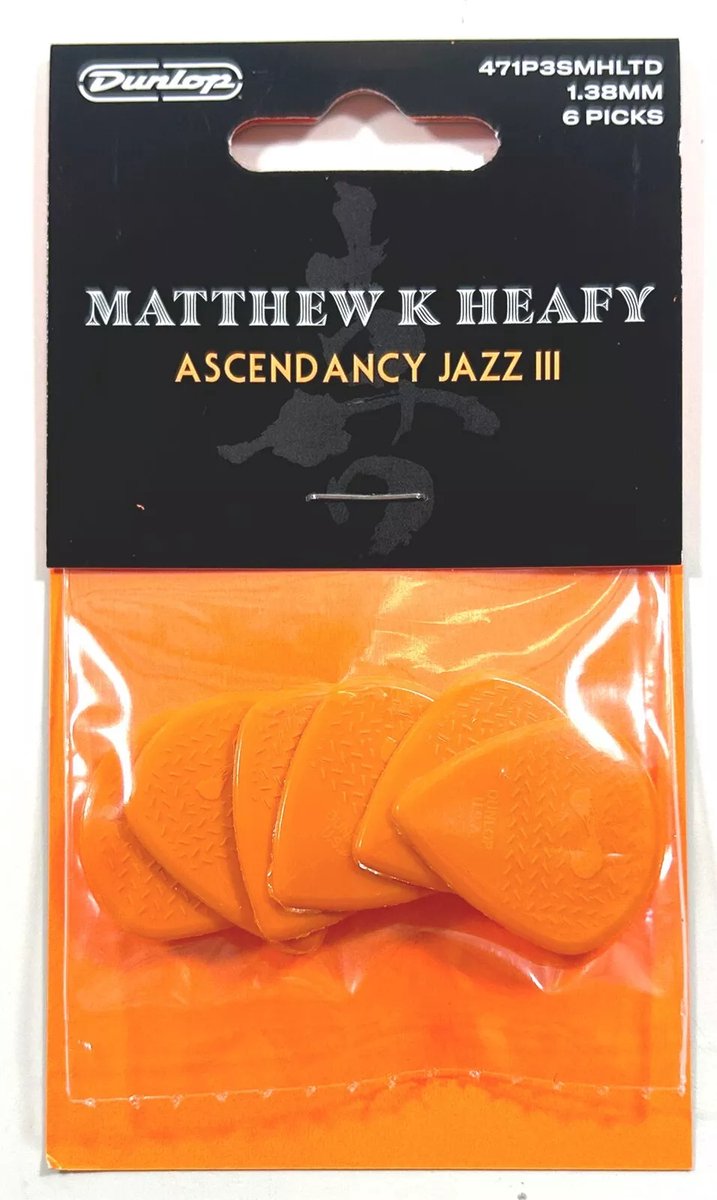 Jim Dunlop - Matt Heafy - Plectrum - Ascendancy - Jazz III - 1.38 mm - 6-pack