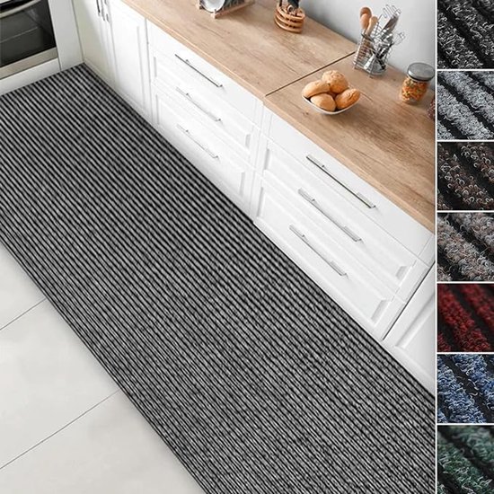 Moderne keukenloper ruiten Diamond - grijs/crème Moderne keukenloper ruiten Diamond - grijs/crème