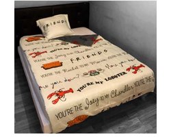 Friends - F.R.I.E.N.D.S - Lobster - Dekbedovertrek - 140x200Cm - Polyester.