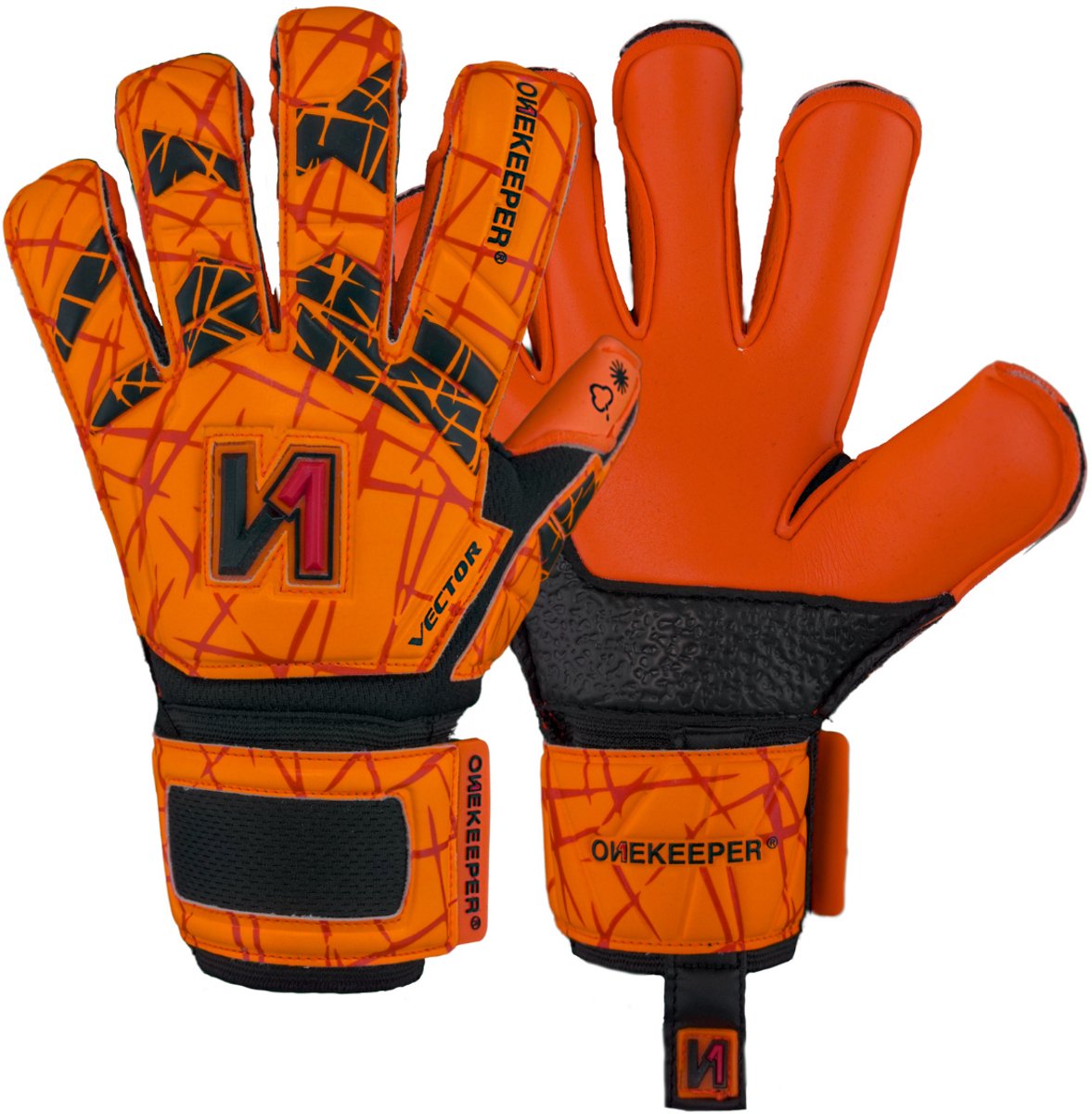 1177x1200.jpg ONEKEEPER Vector Evolution Junior Oranje - Keepershandschoenen - Maat 7 - Kunstgras - Afbeelding 1