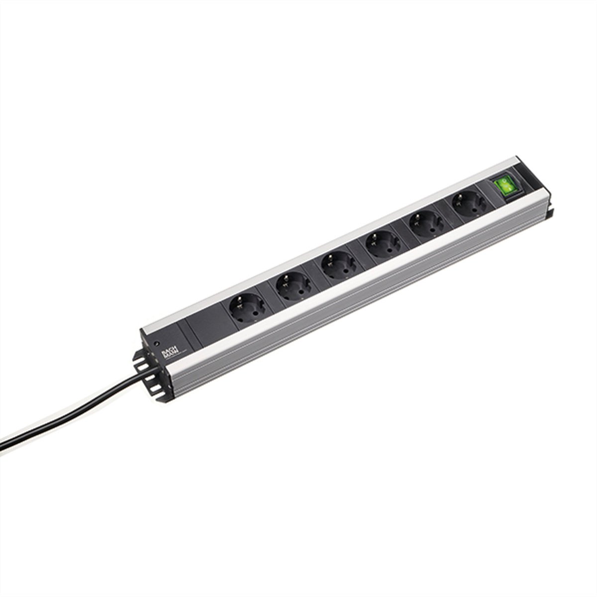 BACHMANN Stekkerdoos 6x beschermend contact , 1x Schakelaar