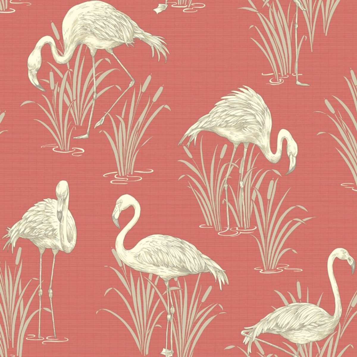 Rood flamingo behang arthouse 252601