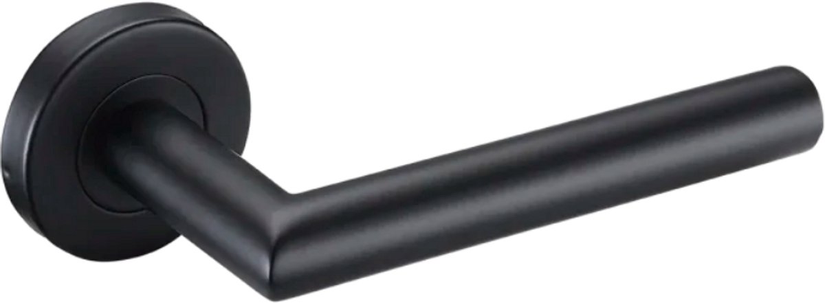 Kuchinox - Deurklink - Mat - Rond Rozet - Compleet Deurbeslag Set - RVS