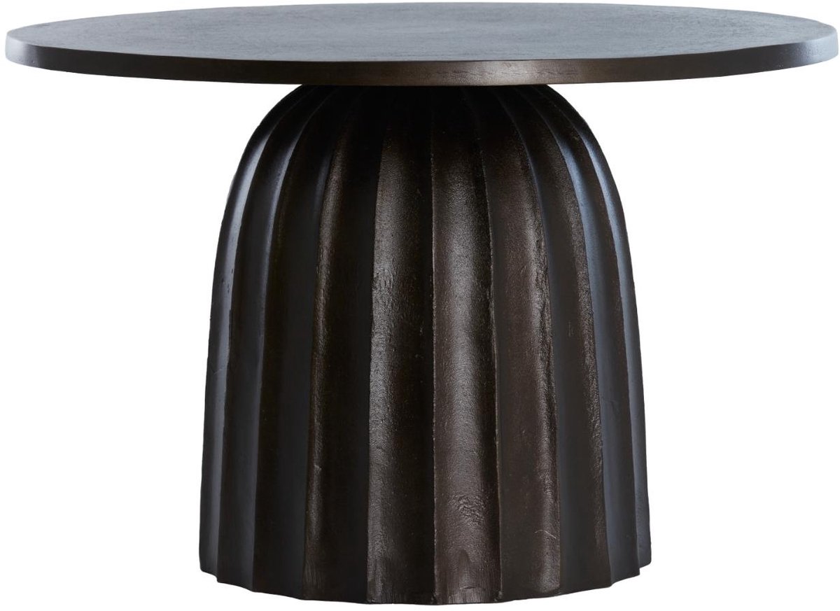 Bijzettafel Veglia - Donkerbruin - Ø60cm - Modern