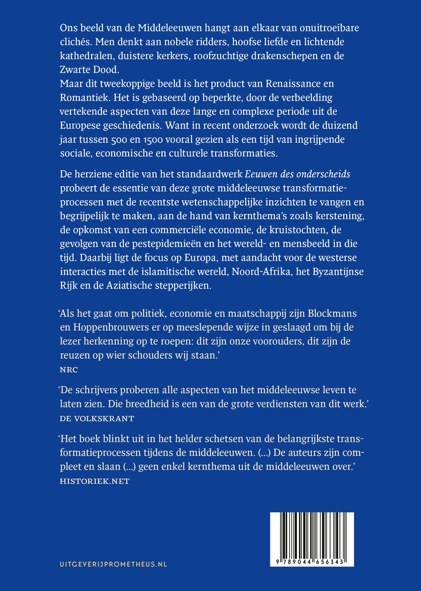 Eeuwen des onderscheids - back cover