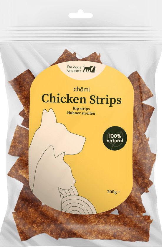 Chomi Pets - Eendfilet Strips - 200 gram - Honden snack - Natuurlijke ingrediënten - Training