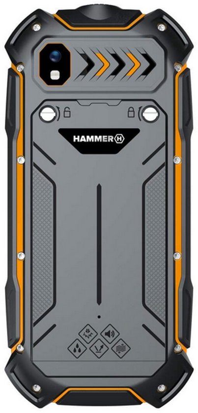 Hammer Sim Card Hammer Boost 2 4G Dual Sim Orange Black | bol