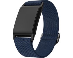 Stravo Verstelbare Nylon Sport Loop bandje met Schuifgesp geschikt voor Whoop 4.0/Whoop 3.0 – Ademend & Duurzaam Beschermhoes, Perfect voor Fitness - Donkerblauw(Dark blue) - Smartwatchbandje - Whoop 4.0/3.0 Bandje