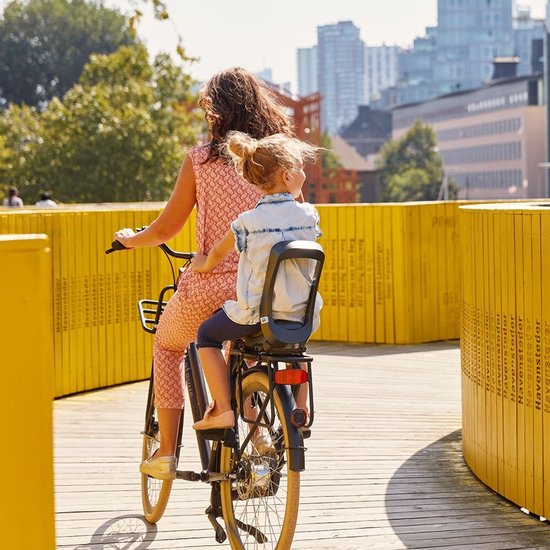 Urban Iki Junior fietszitje - MIK HD - Bincho Black/ Kurumi Brown — afbeelding 5