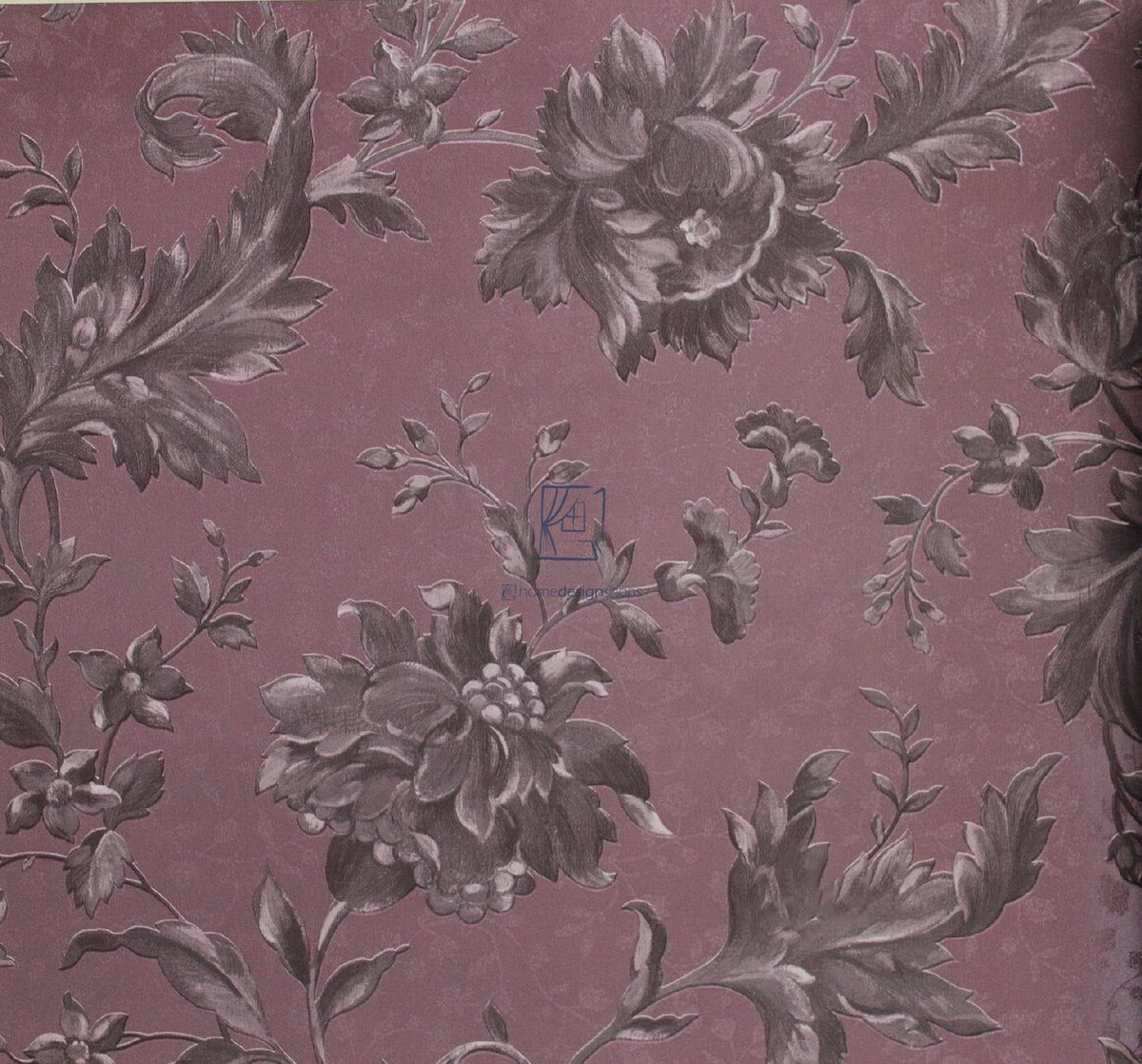 Eijffinger Westminster 320109 violet bloemen glans vinyl