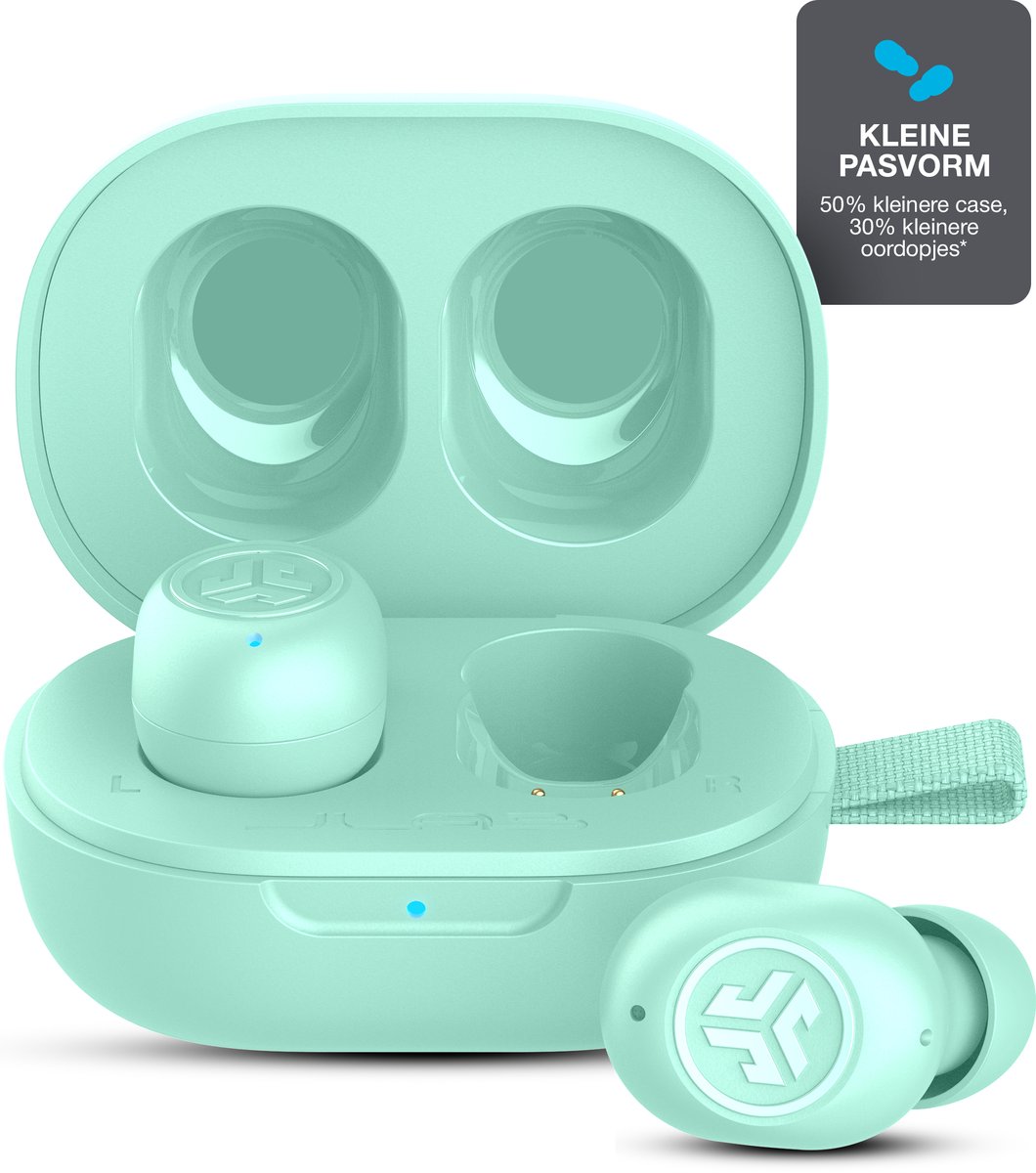JLab JBuds Mini Draadloze Oordopjes - Oortjes draadloos - Multipoint Technologie - Ultra klein design - Noise Canceling - Touch sensoren - Mint